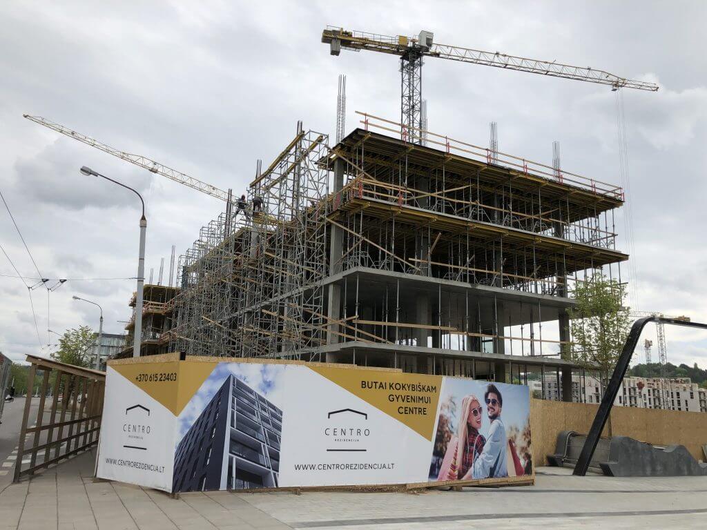 Business Stadium North (Rinktinės g. 3) - Verslo centras - statybų nuotraukos