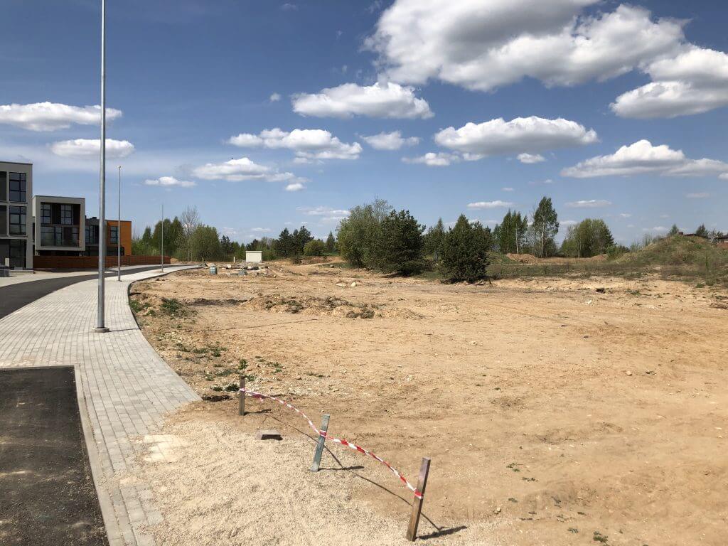 Šiaurės pašvaistė (Danės/Įsrūties g.) - Row housing - construction photos