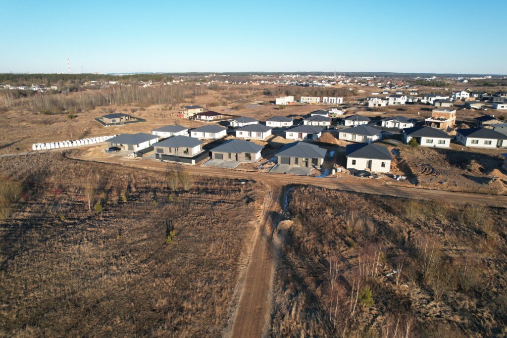 Kalvų terasos (Ismonių g. 15) - Land plots - construction photos