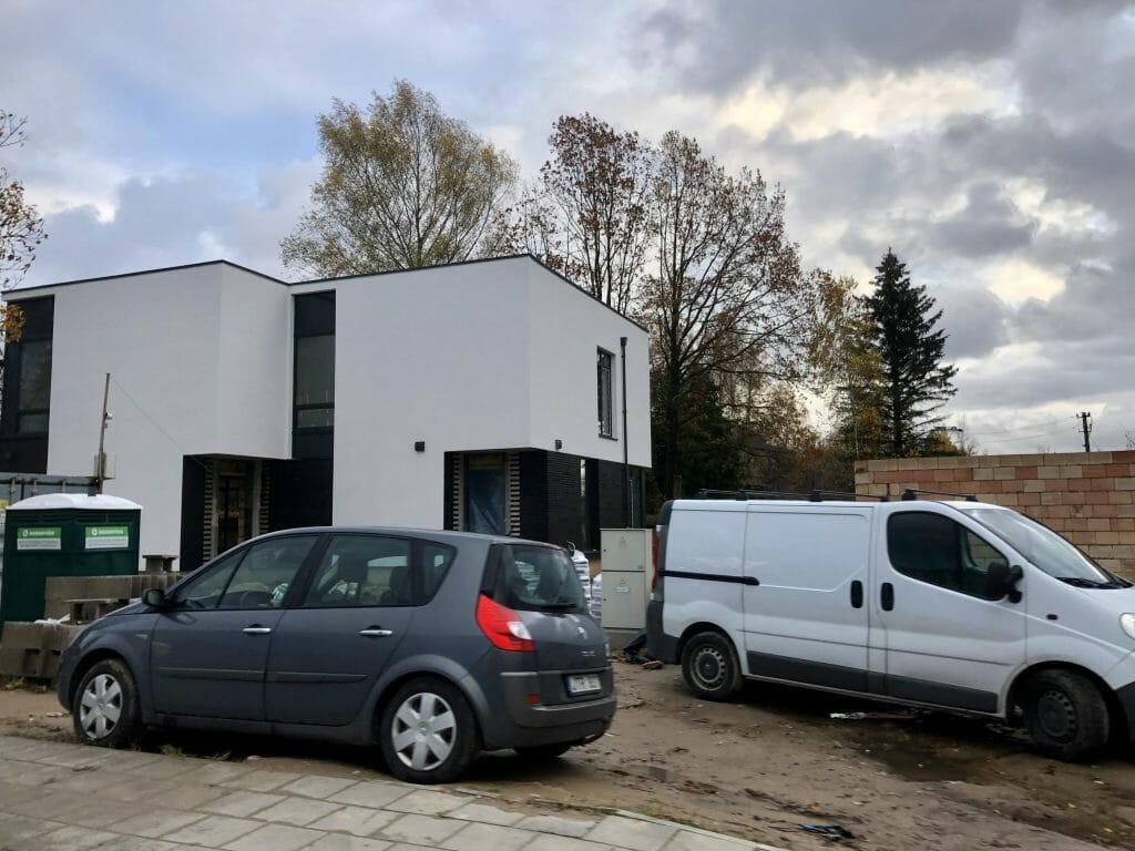 Rokantiškių namai (Rokantiškių g. 4E) - Row housing - construction photos