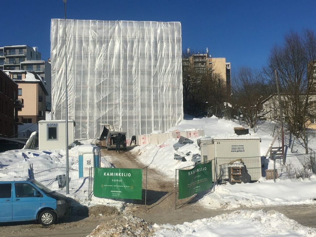 Kaminkelio namai (Kaminkelio g. 24) - Multi apartment - construction photos