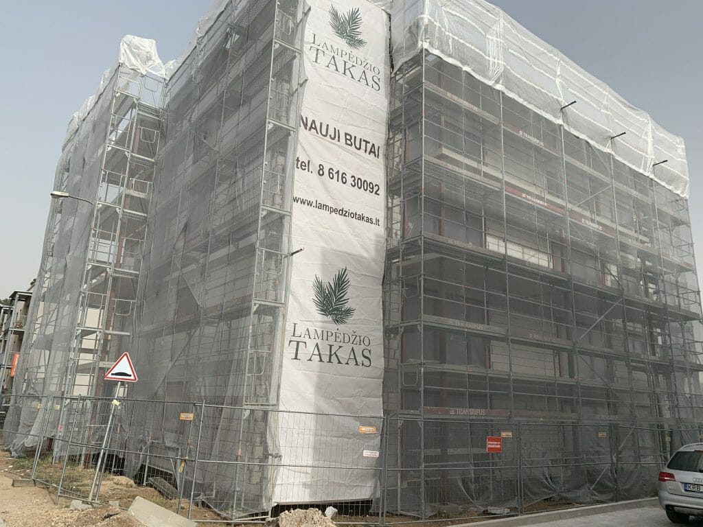 Lampėdžio takas 1 etapas (Įkalnės aklg.) - Multi apartment - construction photos