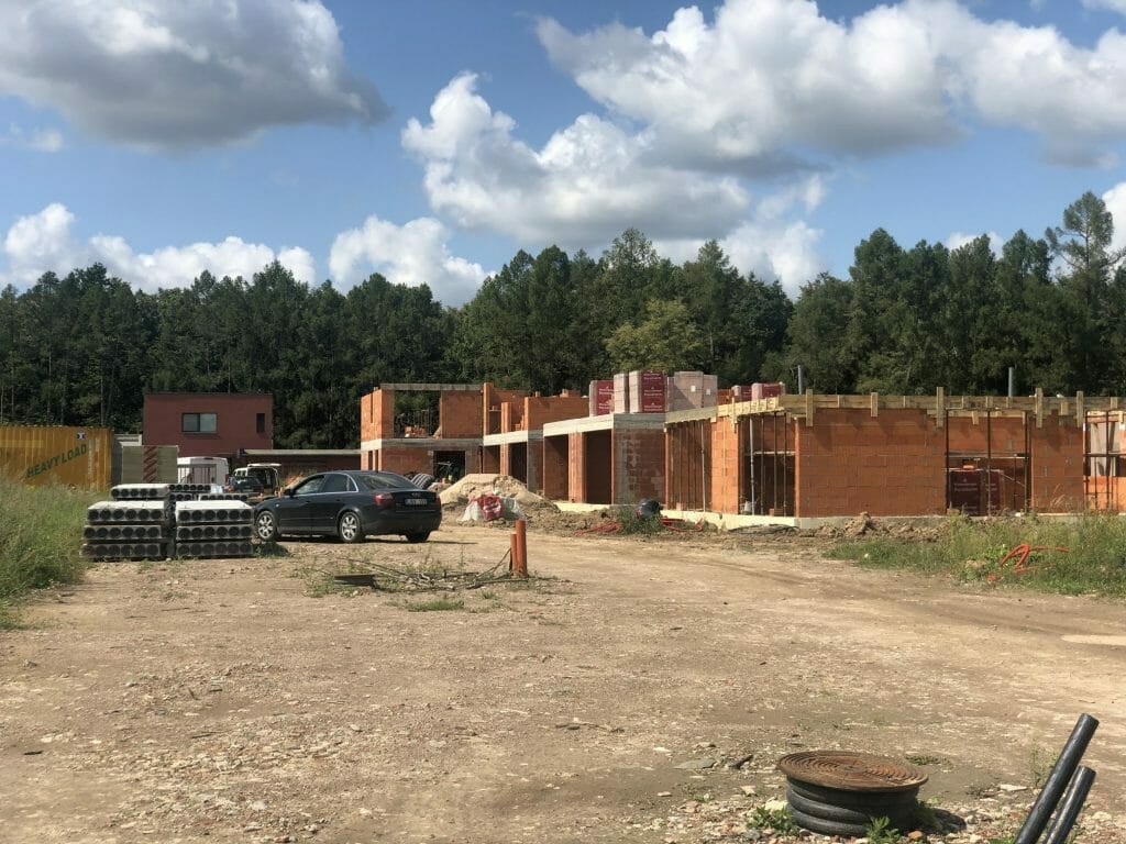 Kamšos namai (Šilo g. 48) - Row housing - construction photos