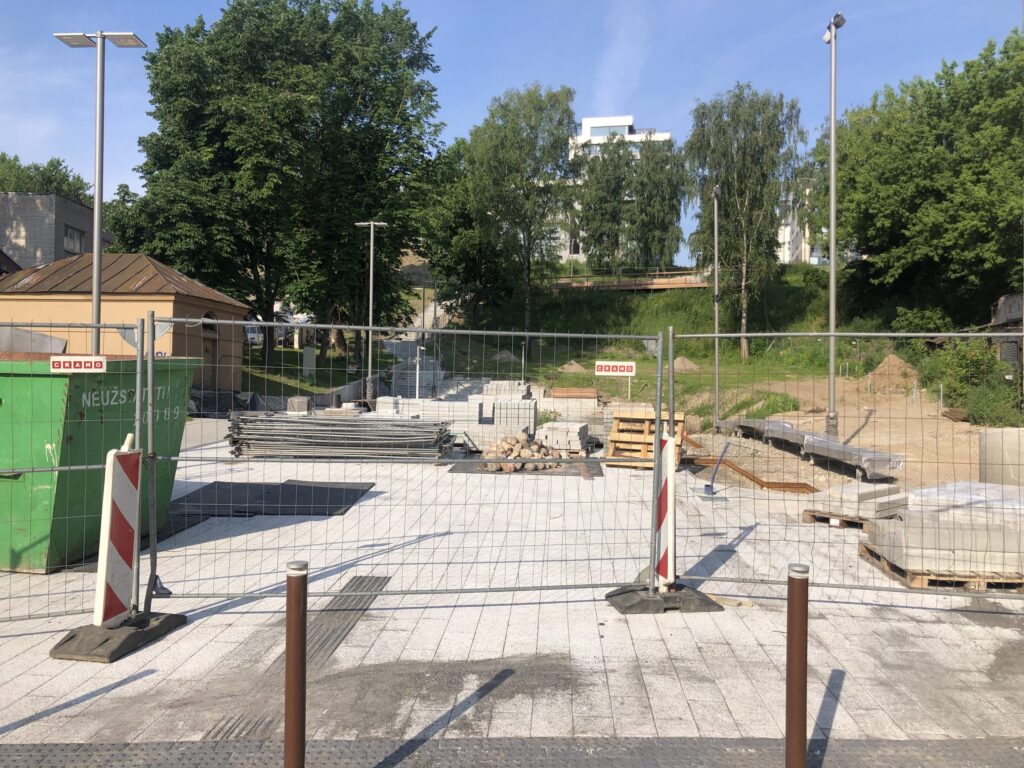 Vingrių šaltinių skveras (Vingrių g.) - Square - construction photos