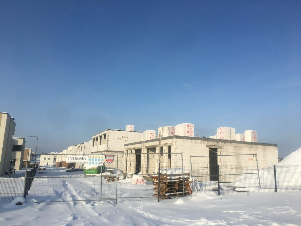 Kalnėnų slėnis 4 etapas (Lyvių g. 29) - Row housing - construction photos