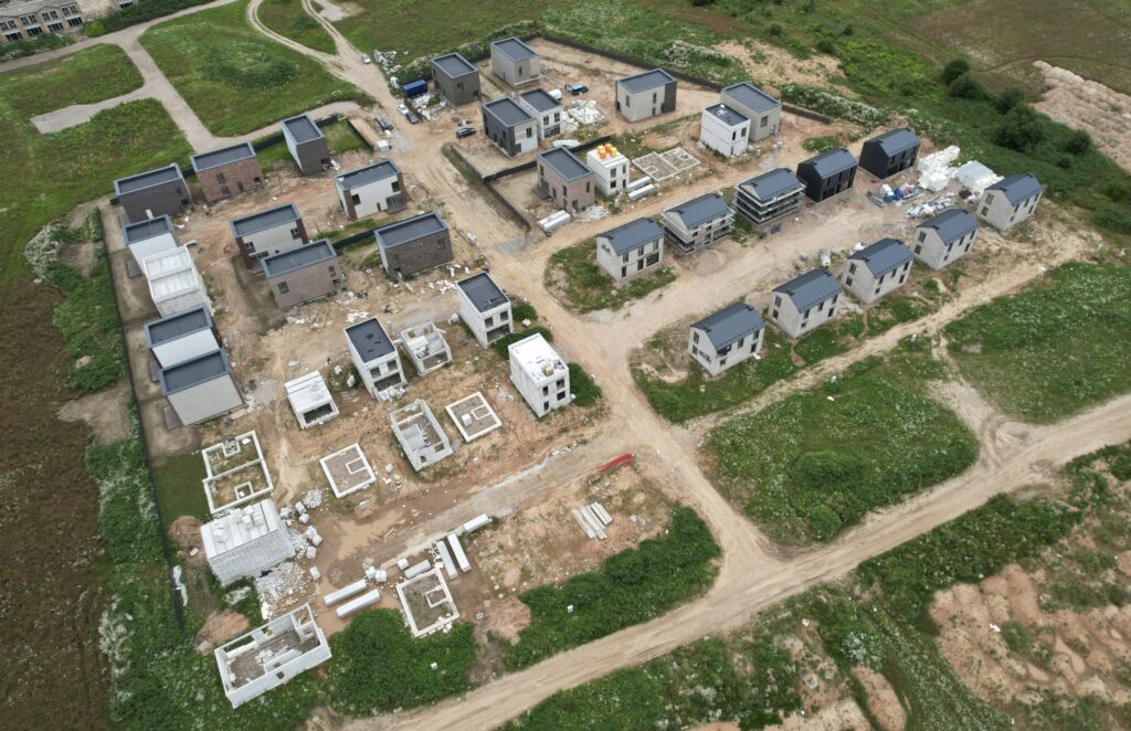 Hetitų g. namai (Hetitų g. 1, 2, 3, 4, 5, 6, 7, 8, 9, 10, 11, 12, 14, 16, 22, 24, 26, 28, 32, 33, 34, 35, 36, 37, 39, 41, 43, 47, 49) - Private house community - construction photos