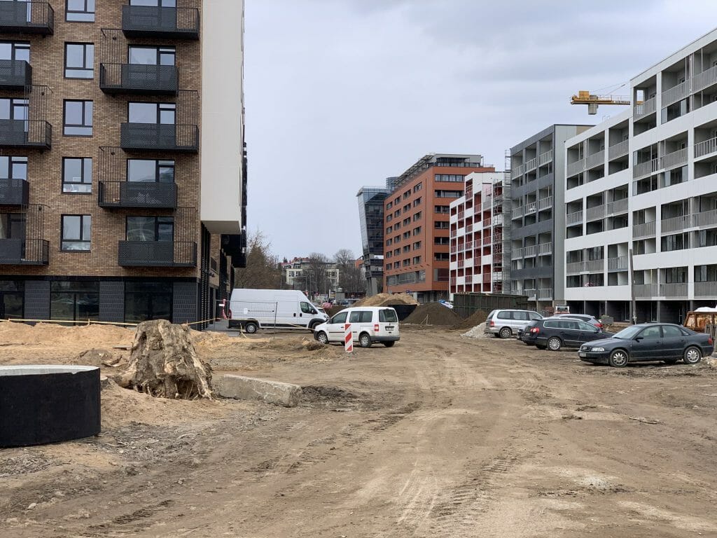 Kernavės g. (Kernavės g.) - Bike path, Street - construction photos