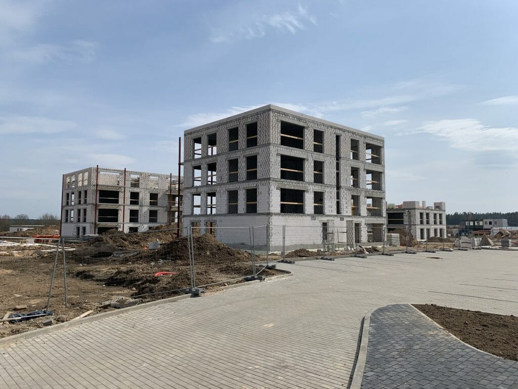 Naujosios Santariškės 2 etapas (Daujoto g. 12, 14, 16, 18, 20) - Multi apartment - construction photos