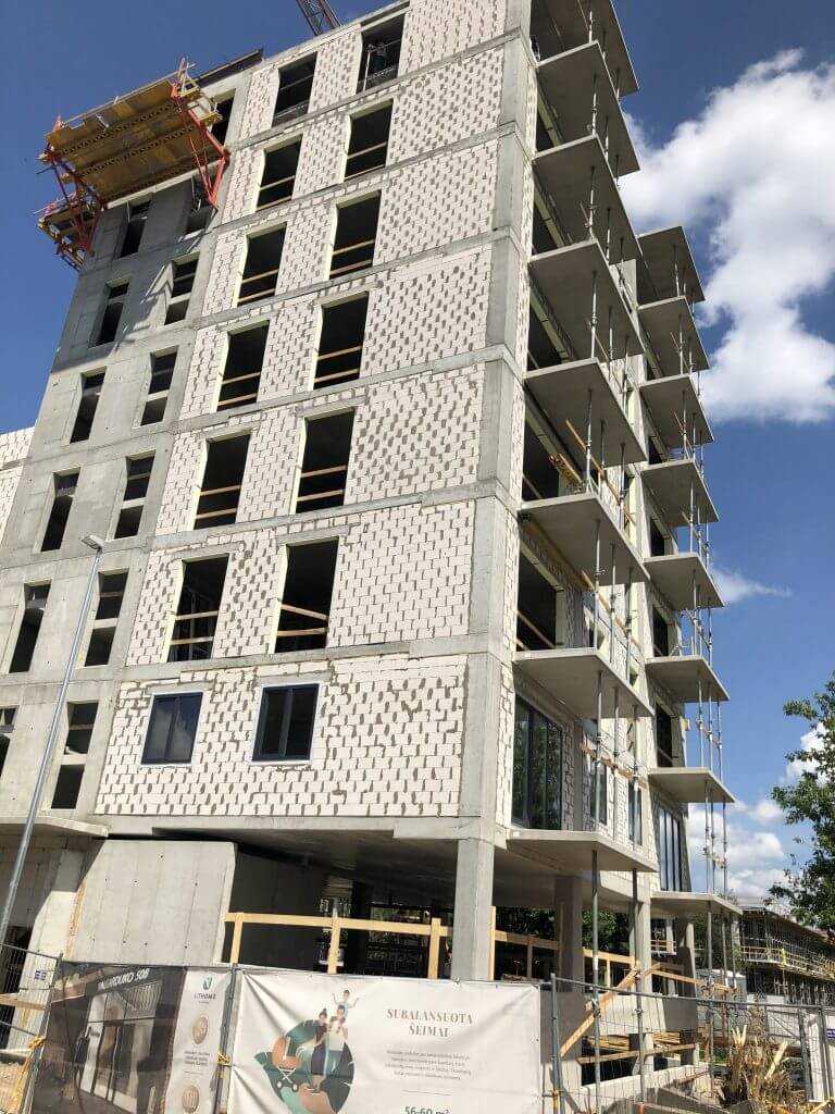 N-GARDEN (Naugarduko g. 50B) - Multi apartment - construction photos