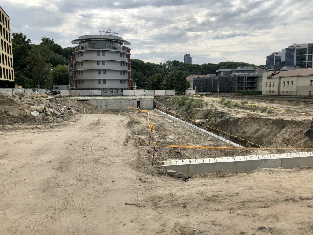 Yellowstone (J. Jasinskio g. 14) - Office center - construction photos