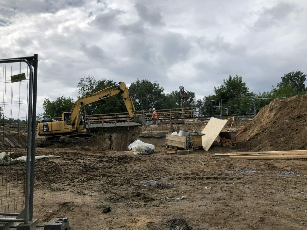 Pėsčiųjų tunelis po geležinkeliu Iešmininkų g. (Iešmininkų g.) - Velosipēdu ceļš, Gājēju ceļš - būvdarbu attēli