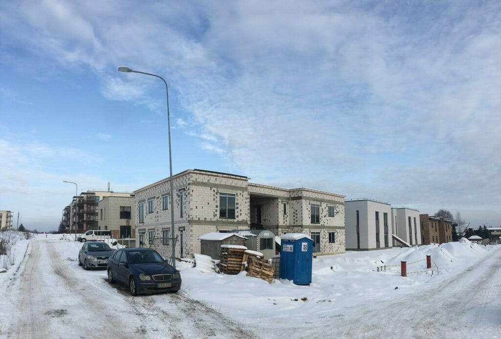 Naujasis Antakalnis Taurijos g. 45, 47, 49, 51, 53, 55 (Taurijos g. 45, 47, 49, 51, 53, 55) - Row housing - construction photos