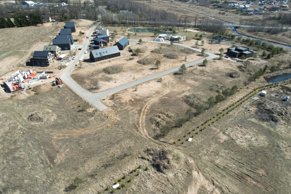 Versmių parkas (Versmių g. 2, 4, 6, 7, 8, 9, 10, 11, 12, 13, 15, 16, 17, 19 - 47) - Land plots, Private house community - construction photos