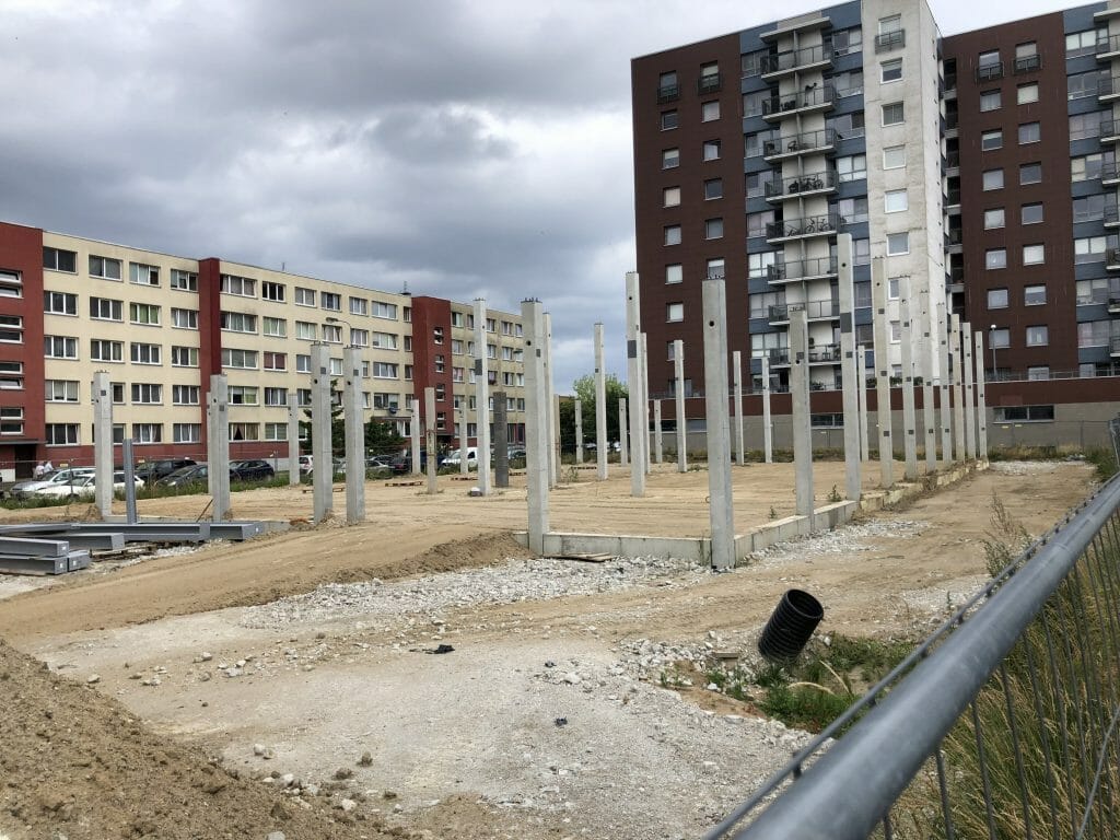 Baltijos pr. 12 (Baltijos pr. 12) - Tirdzniecības centrs - būvdarbu attēli