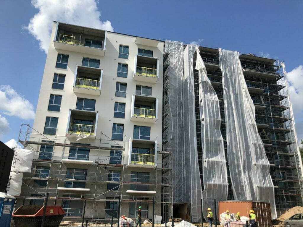 Klevų namai (Partizanų g. 34) - Multi apartment - construction photos