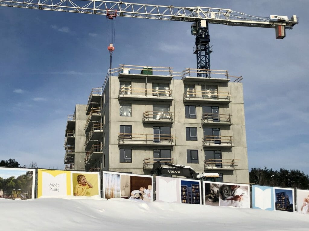 Mažvydo 2 (M. Mažvydo g. 2) - Multi apartment - construction photos