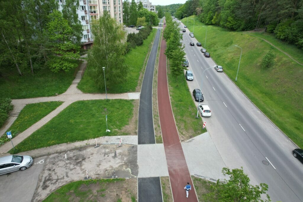L. Giros g. dviračių takas (L. Giros g.) - Bike path - construction photos