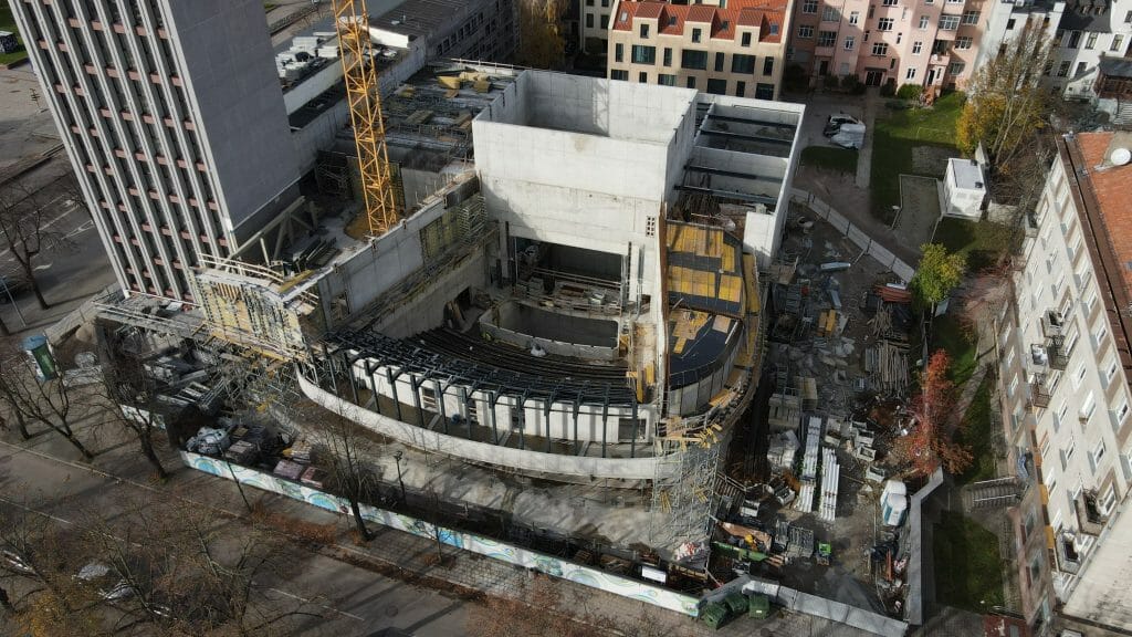 Klaipėdos muzikinis teatras (Danės g. 19) - Cultural center - construction photos
