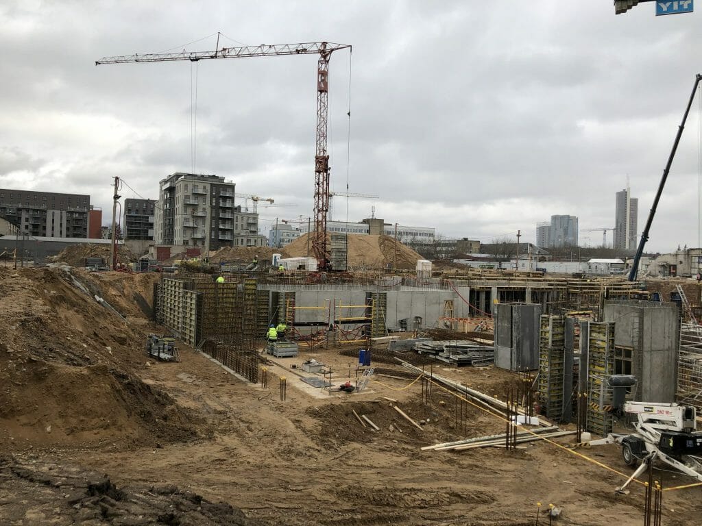 Naujasis Skansenas 1 etapas (Linkmenų g. 15) - Multi apartment - construction photos