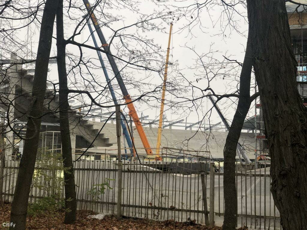 Dariaus ir Girėno stadionas (Perkūno al. 5) - Sports arena - construction photos