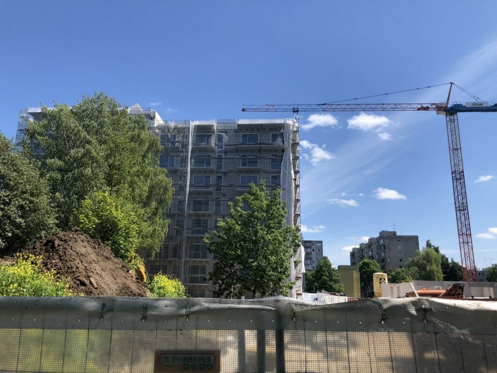 Klevų namai (Partizanų g. 34) - Multi apartment - construction photos