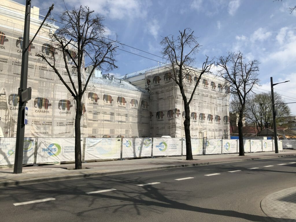 Kauno valstybinio muzikinio teatro remontas (Laisvės al. 91) - Kultuurikeskus - ehituse fotod