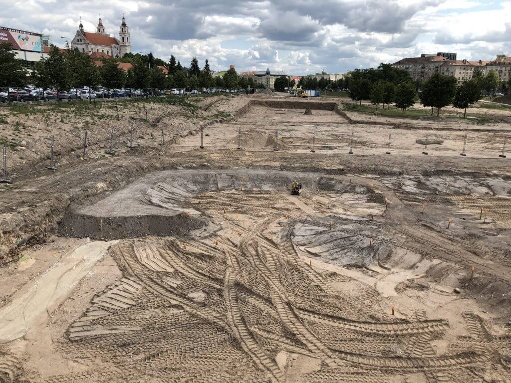 Neries dešiniosios krantinės (Upės g.) - Bike path, Sports field or court, Waterside - construction photos