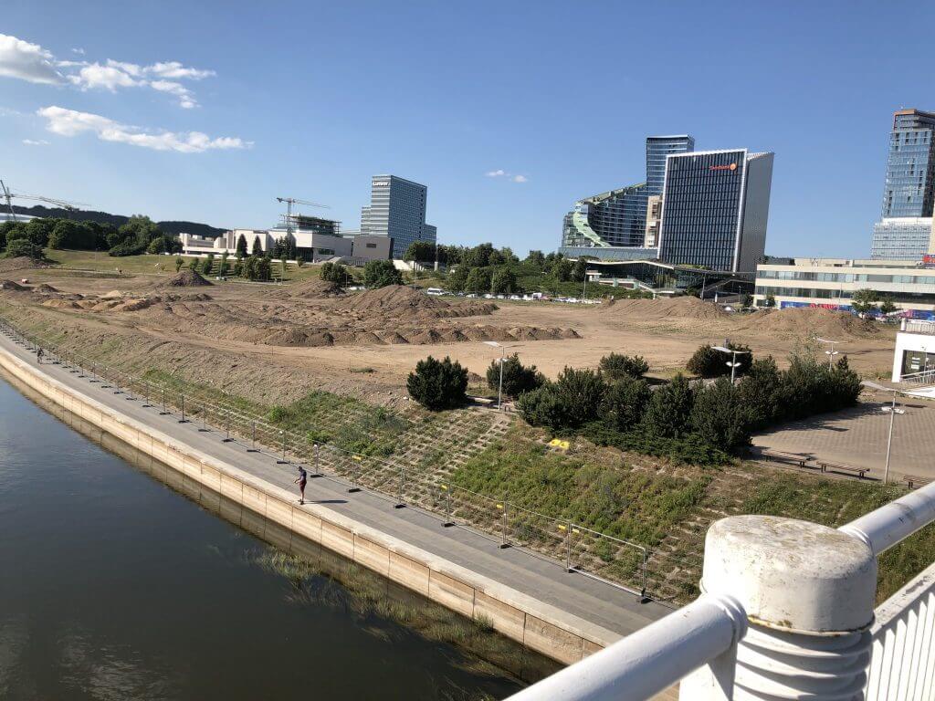 Neries dešiniosios krantinės (Upės g.) - Bike path, Sports field or court, Waterside - construction photos