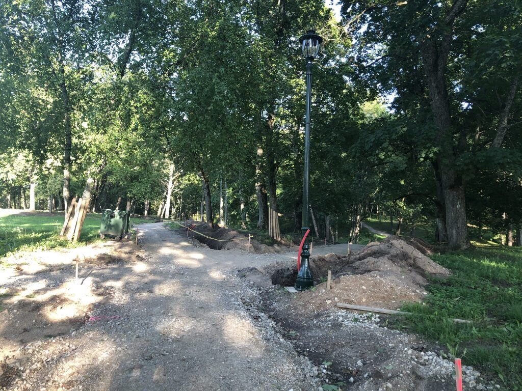 Trakų Vokės dvaro sodybos parkas (E. Andrė g.) - Park - construction photos