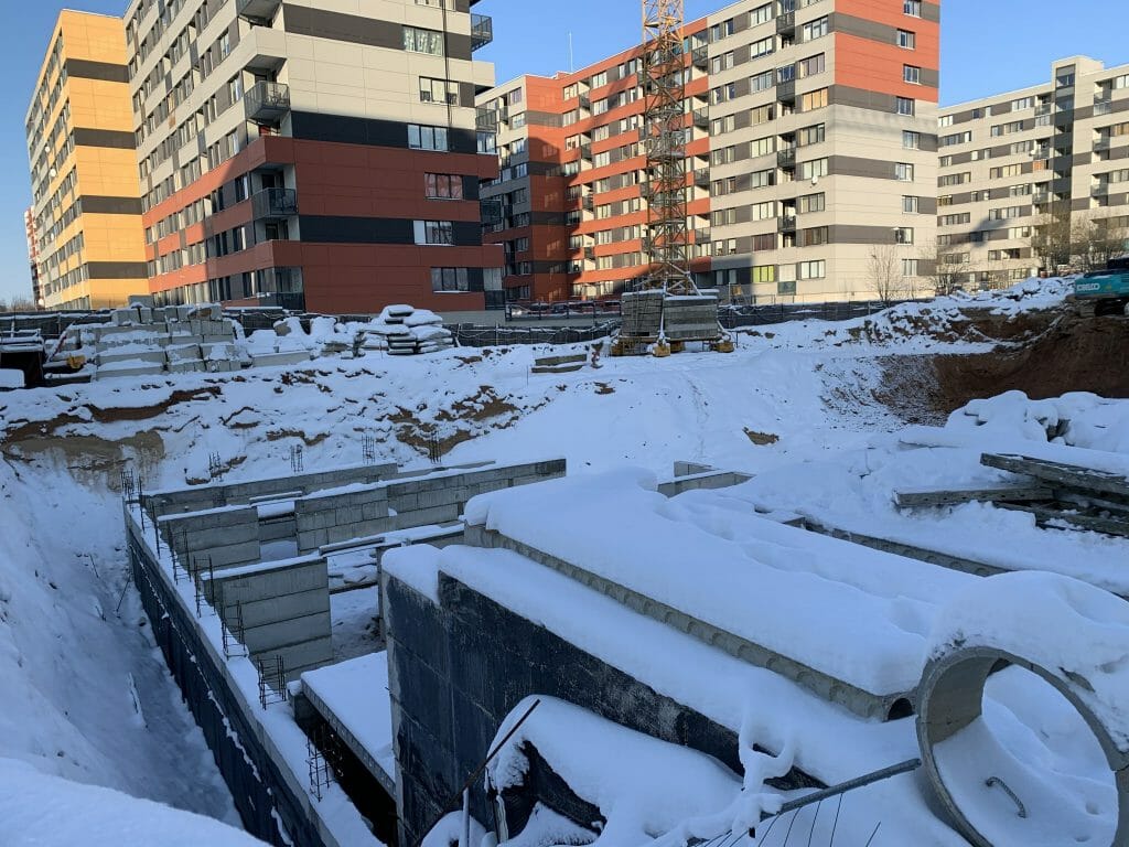 Leičių kiemas 6 etapas (Leičių g. 21) - Multi apartment - construction photos