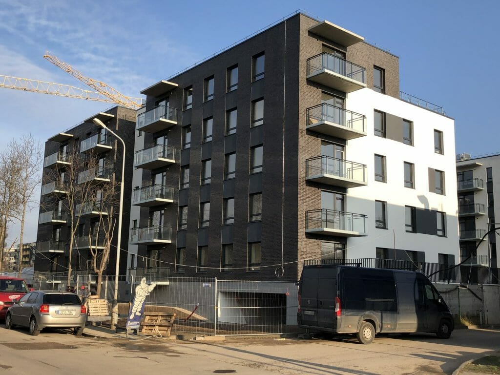 Paparčių namai 1 etapas (Utenos g. 41A) - Multi apartment - construction photos