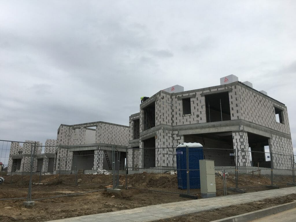 Kalnėnų TRIO 1-2 etapai (Albanų g. 12, 14) - Row housing - construction photos