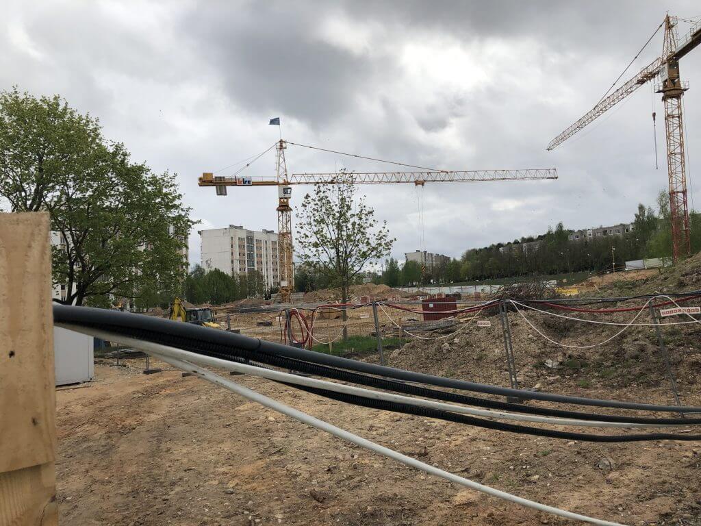 Gabijos gimnazijos priestatas (Pašilaičių g. 13) - Primary and secondary education - construction photos