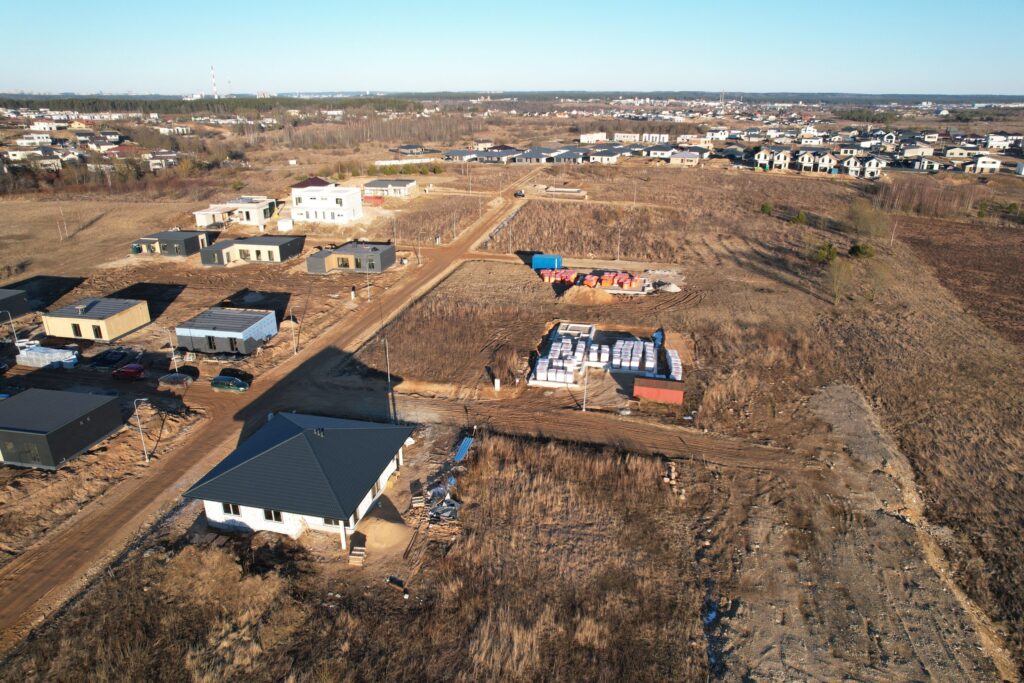 Kalvų terasos (Ismonių g. 15) - Land plots - construction photos