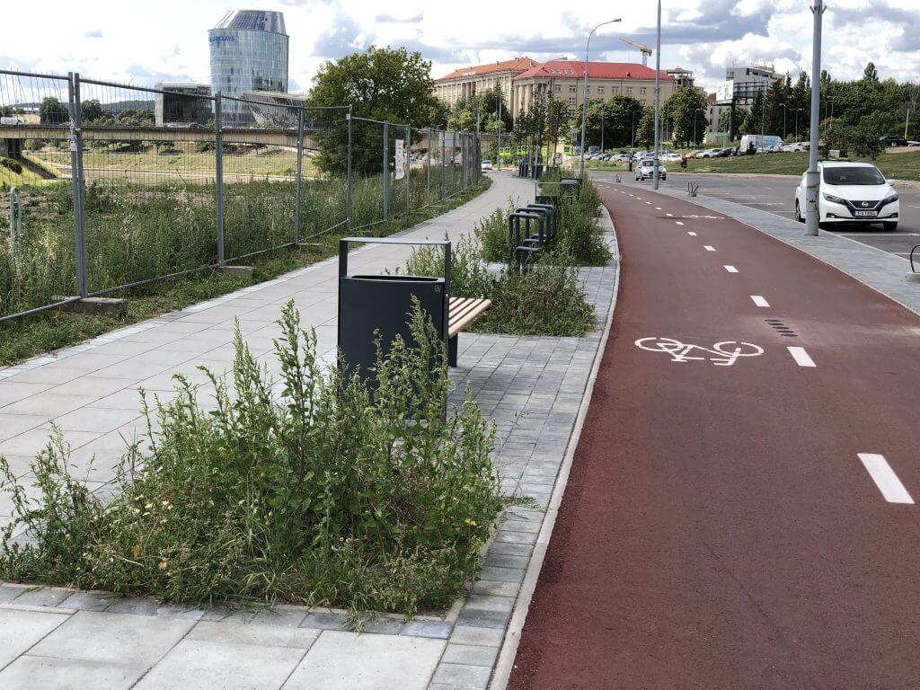 Upės g. dviračių takas (Upės g.) - Bike path - construction photos