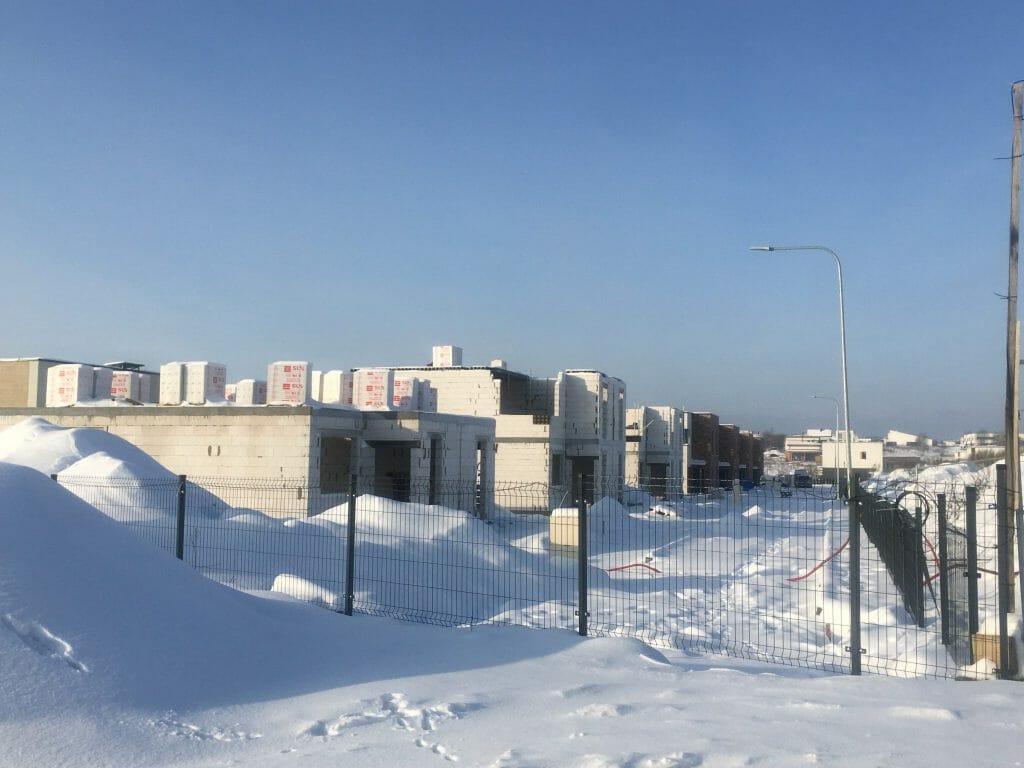 Kalnėnų slėnis 4 etapas (Lyvių g. 29) - Row housing - construction photos