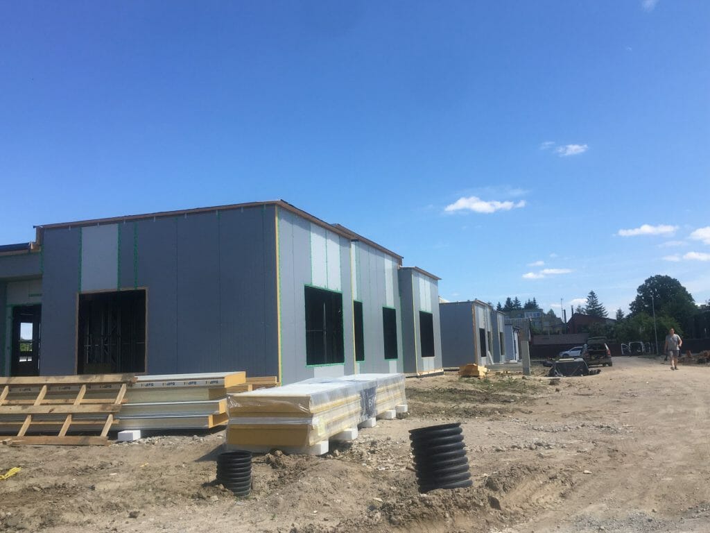 Vynuogyno namai (Varžupio g. 33A, 33B) - Row housing - construction photos