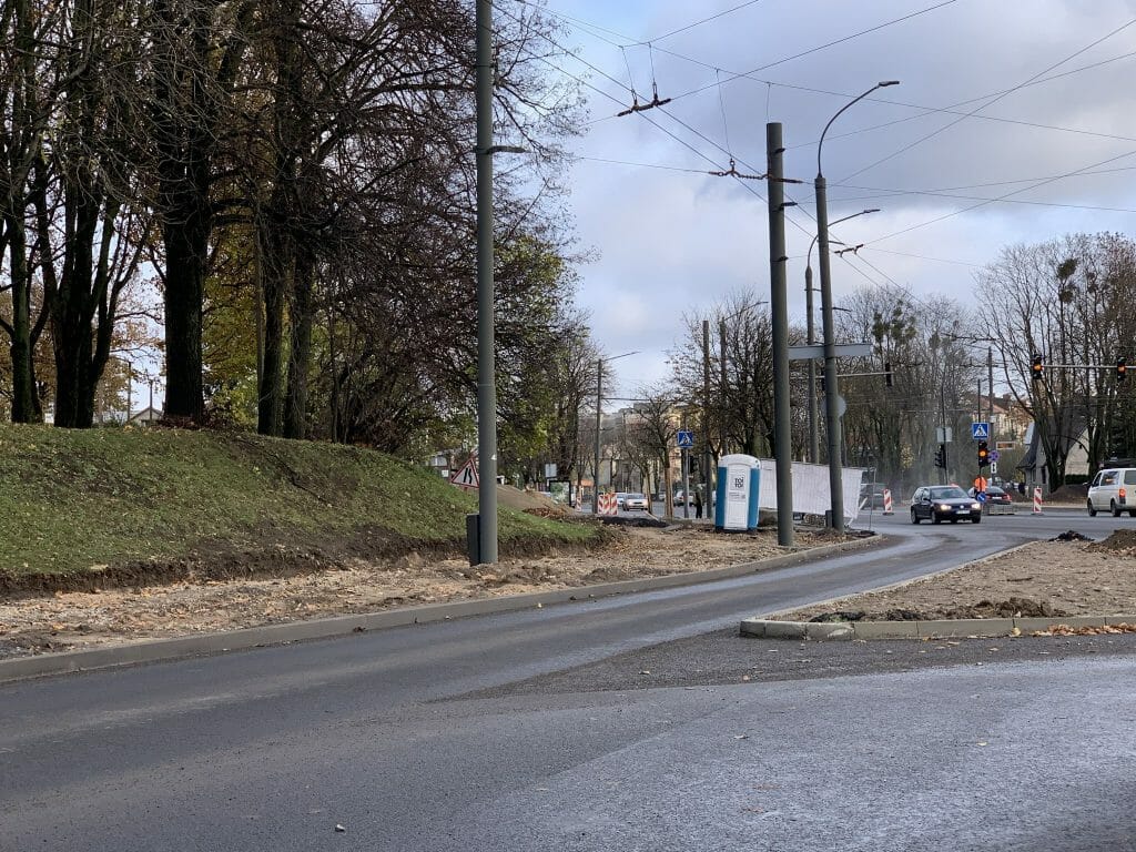 Nuokalnės ir Tvirtovės g. dviračių takas (Nuokalnės g.) - Dviračių takas - statybų nuotraukos