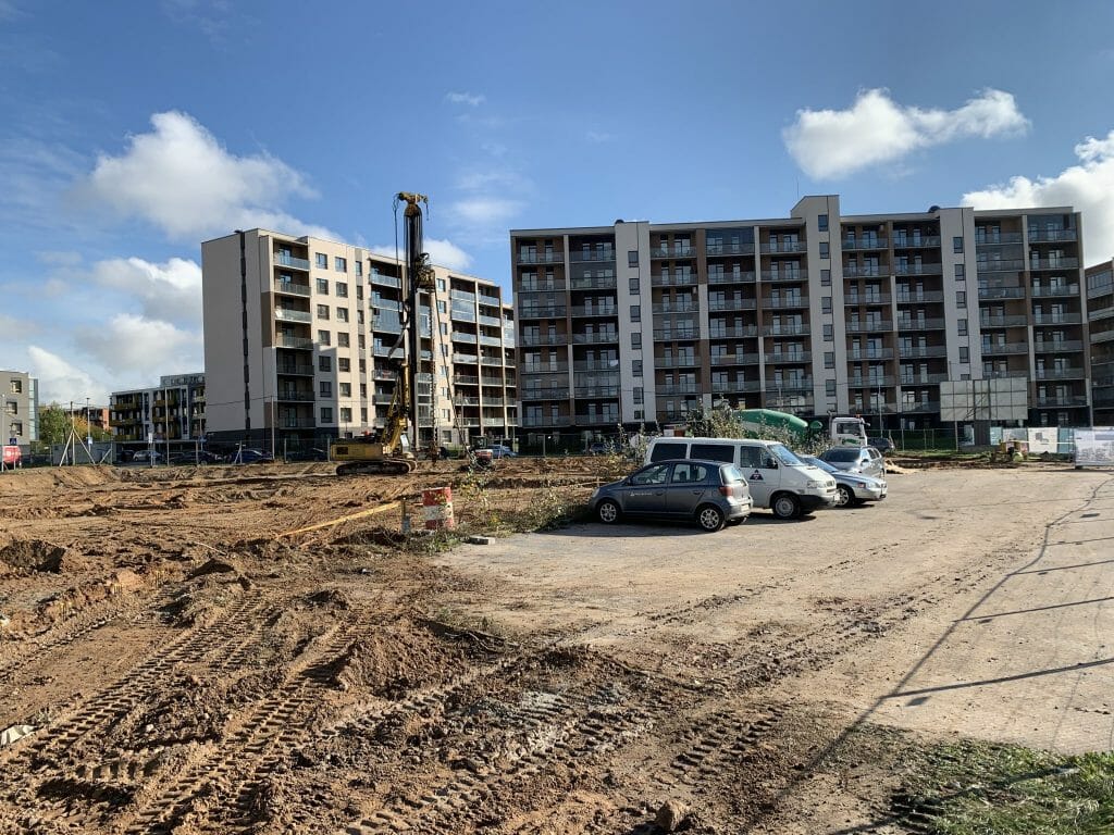 7 vakarai (Budiniškių g. 6, 8) - Multi apartment - construction photos
