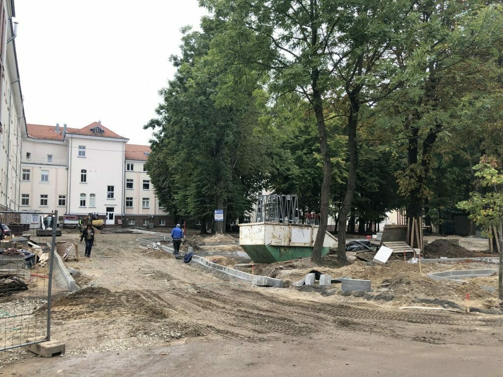 Klaipėdos vaikų ligoninės priestatas (J. Karoso g. 12) - Ligoninė - statybų nuotraukos