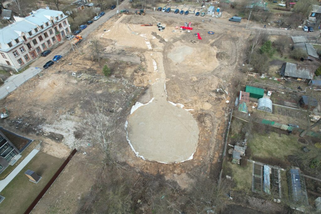 Šnipiškių aikštė (Giedraičių-Kintų g. skveras) (Kintų g.) - Square - construction photos