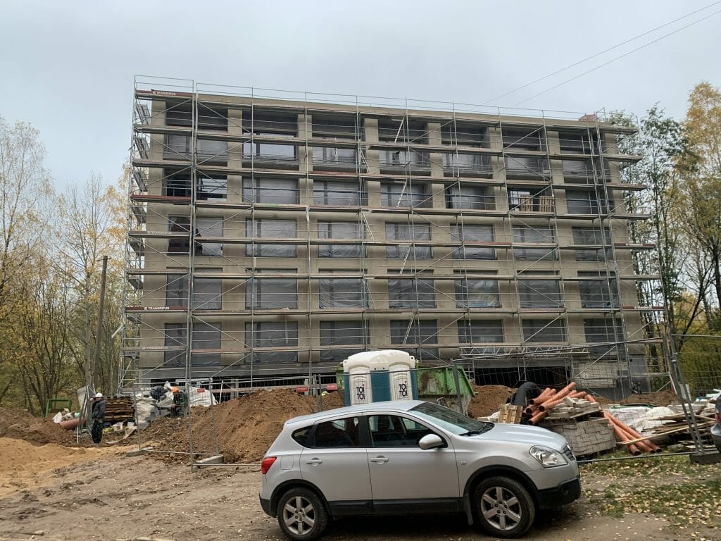 Student Box (Didlaukio g. 67A) - Multi apartment - construction photos