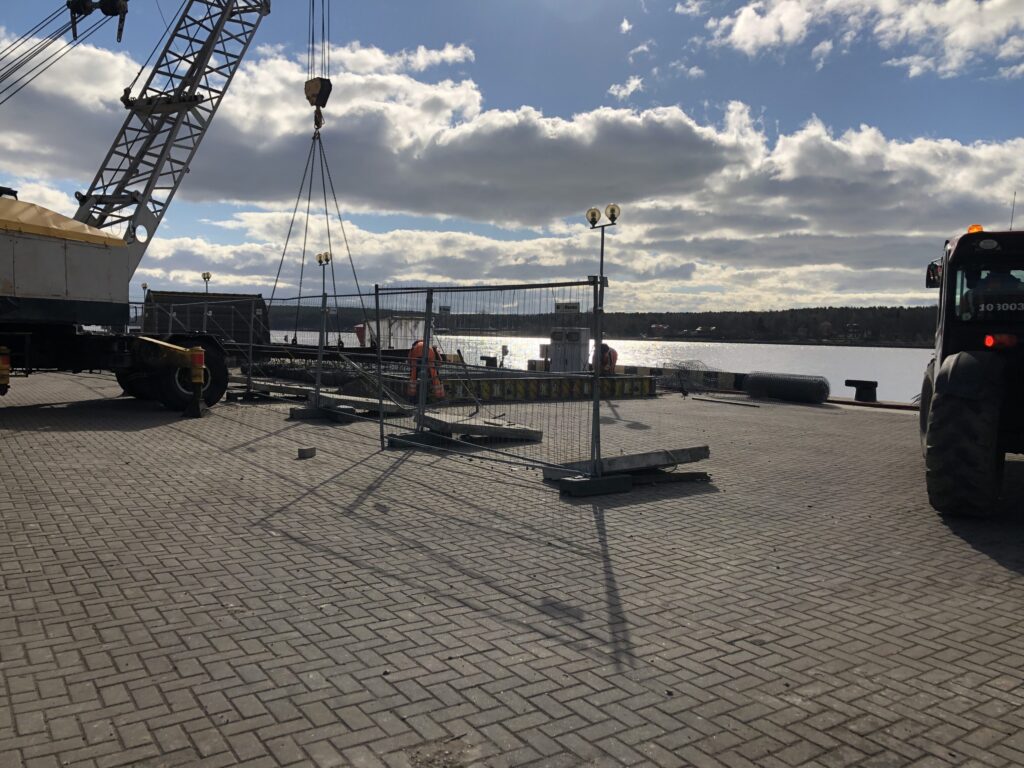 Kruizinių laivų terminalas 1 (Priešpilio g.) - Port / Harbour, Service terminal - construction photos