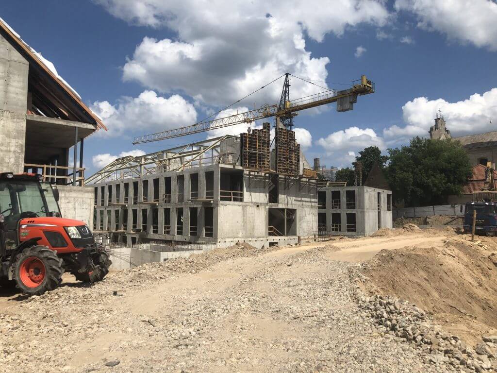 Misionierių sodai (Subačiaus g. 20) - Multi apartment - construction photos