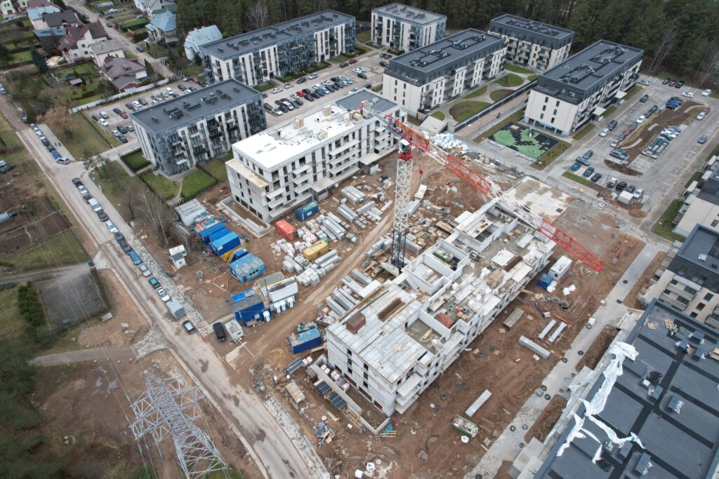 Lazdynėlių vingis 7-8 etapai (Žaibo g. 5, 7) - Multi apartment - construction photos