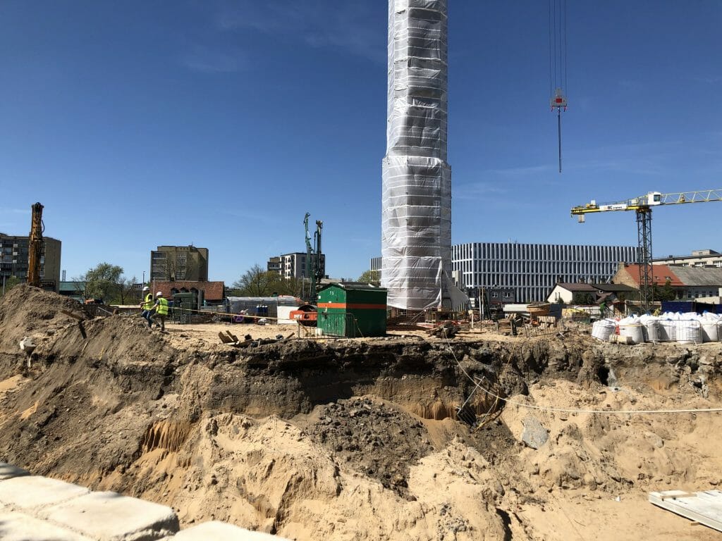 Cyber City 1 etapas (Švitrigailos g. 32) - Office center - construction photos