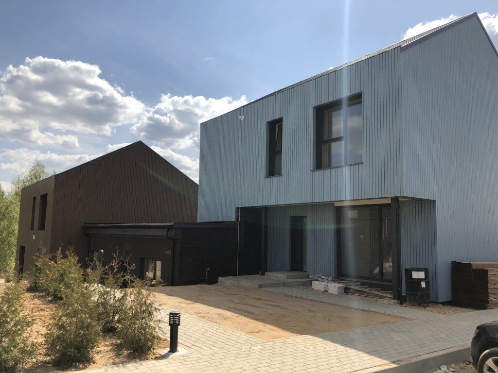 Voverės namų kvartalas (Piliavos g.) - Row housing - construction photos