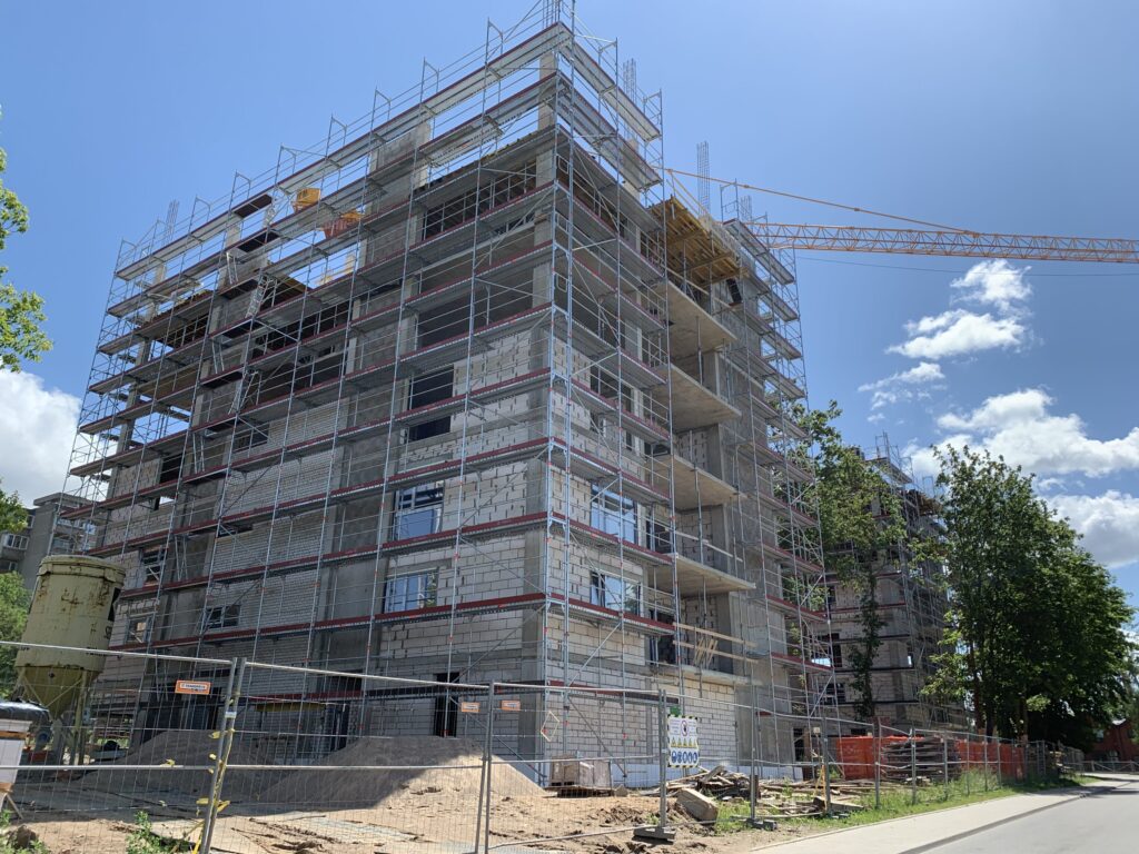 O5 NAMAI (Žeimenos g. 82) - Multi apartment - construction photos