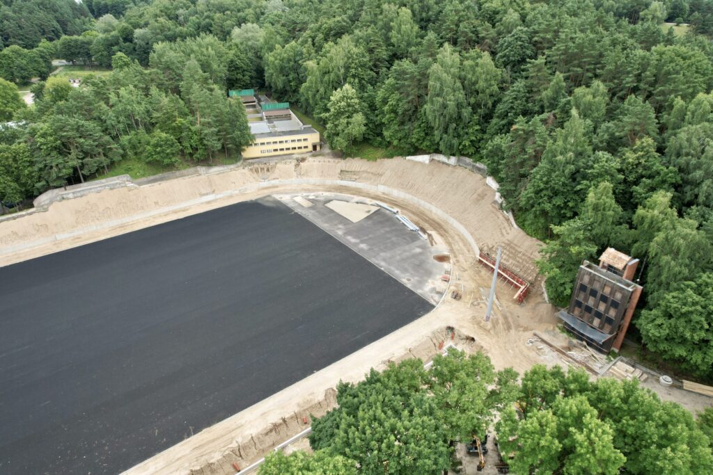 Kalnų parko stadionas (T. Kosciuškos g. 7) - Sports field or court - construction photos