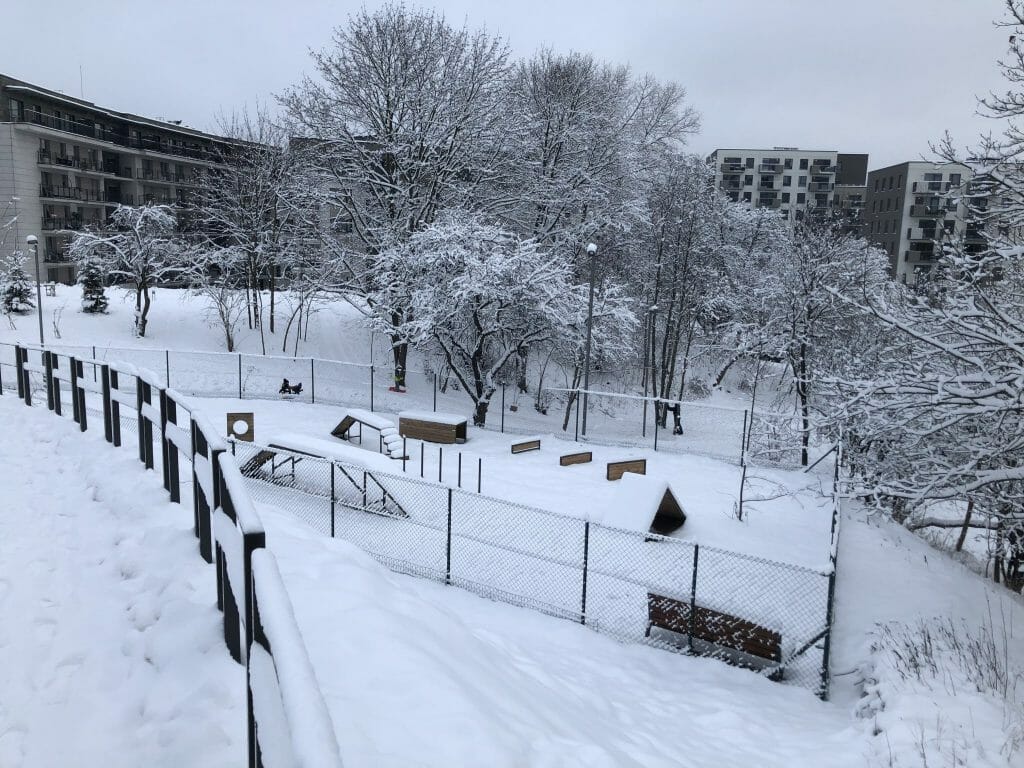 Neries senvagės slėnis (Linkmenų g.) - Bike path, Park - construction photos
